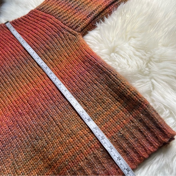LoveShackFancy Knit Rio Russet Alpaca Merino Oversized Sweater XS / SMALL Ombre - Picture 11 of 15